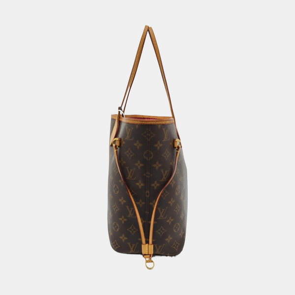 NEVERFULL MM Monogram Coated Canvas Brown
