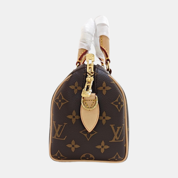 SPEEDY 20 Monogram Coated Canvas Brown