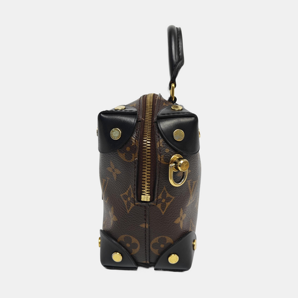 PETITE MALLE Monogram Coated Canvas Brown