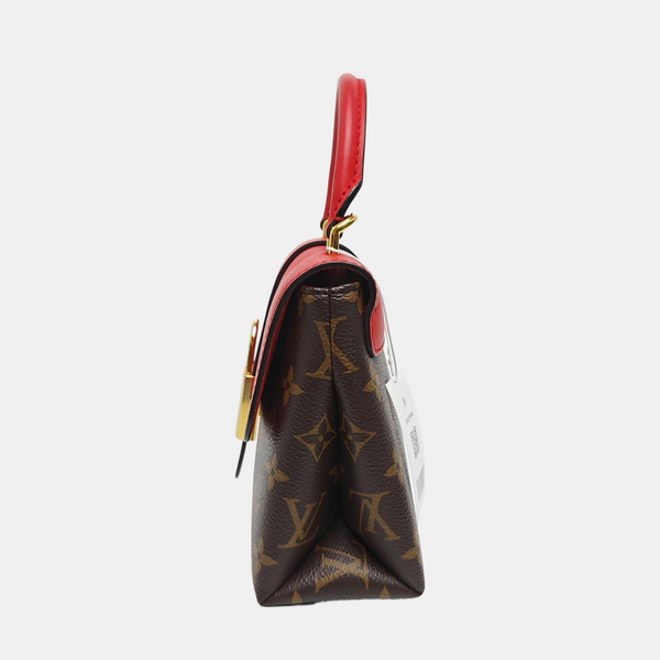 LOCKY BB Monogram Coated Canvas Red