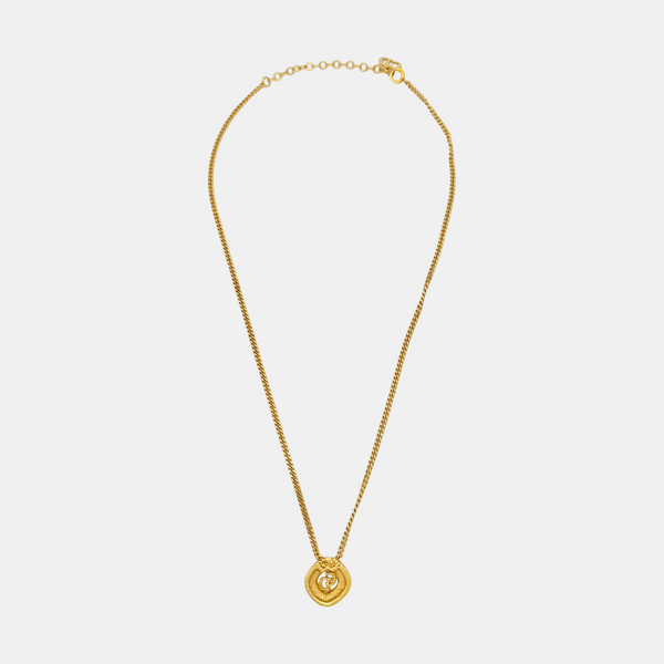 Petit CD Metal Gold Necklace