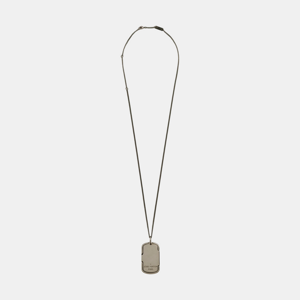 MONOGRAM Metal Silver Necklace