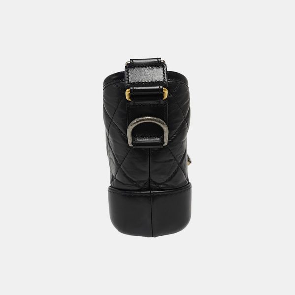 GABRIELLE Small Quilted Calfskin Black
