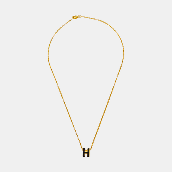 Pop H Metal Gold Necklace