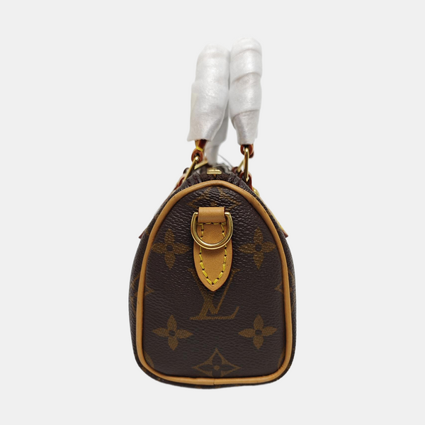 SPEEDY Nano Monogram Coated Canvas Brown