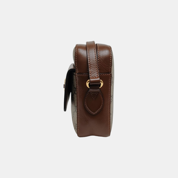 Horsebit 1955 Small Coated Canvas Beige