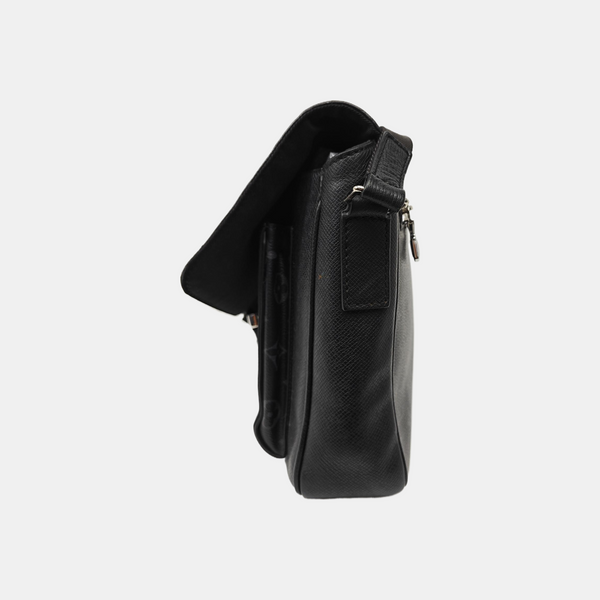 TAIGARAMA Monogram Coated Canvas Black