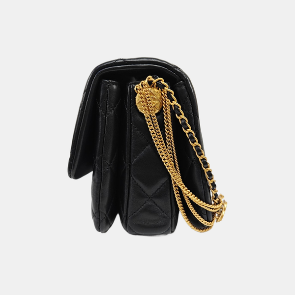 Quilted Lambskin Mini Black