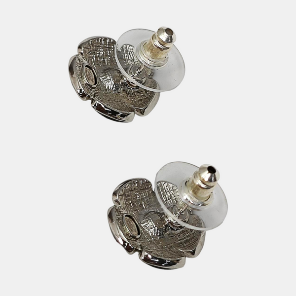 Metal Black Stud Earrings