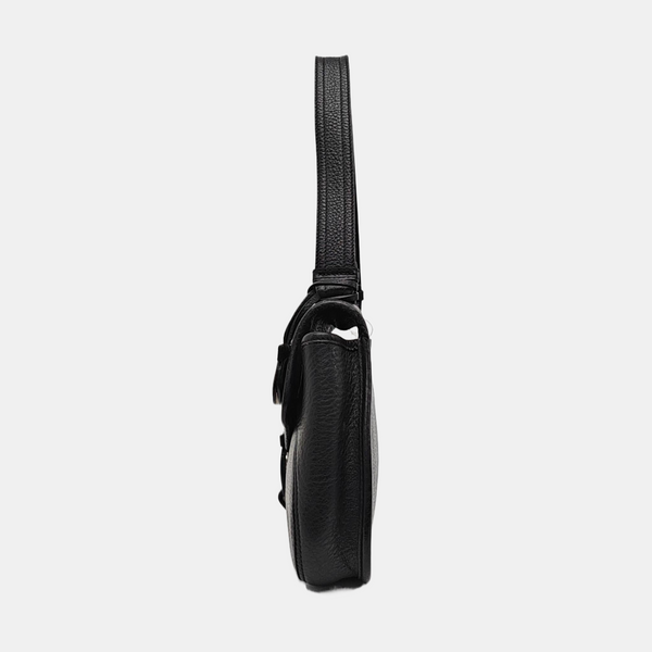 Calfskin Shoulder Bag Black