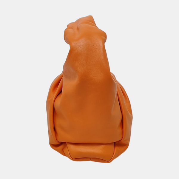 Authenticated pre-owned The Pouch Calfskin Orange - Top Handle Bag at Looply