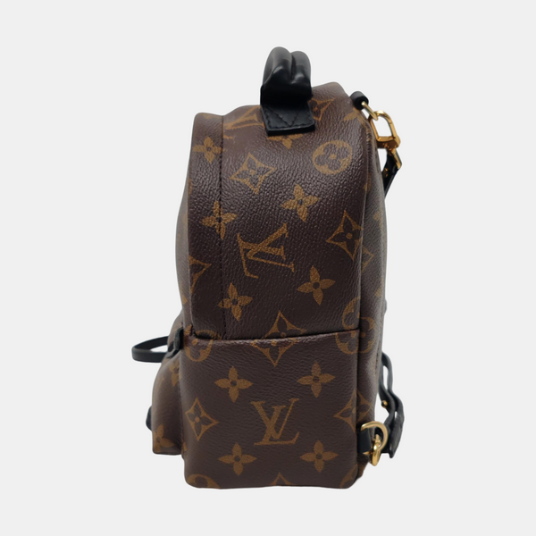 PALM SPRINGS Mini Monogram Coated Canvas Brown