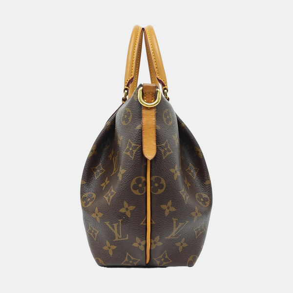 TURENNE Monogram Coated Canvas Brown