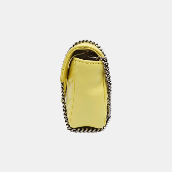GG Marmont Mini Chevron Lambskin Green