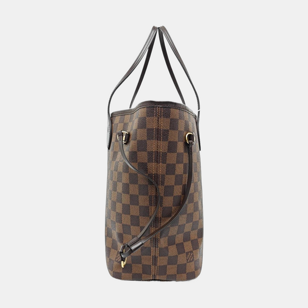 NEVERFULL MM Damier Ebene Coated Canvas Brown