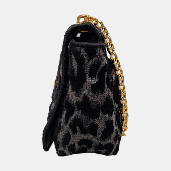 Dior Caro Medium Fabric Black
