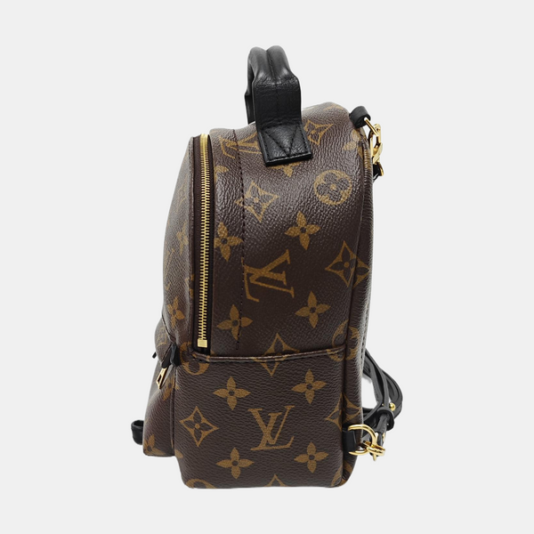 PALM SPRINGS Mini Monogram Coated Canvas Brown