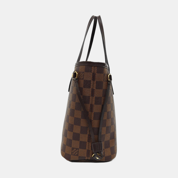 NEVERFULL PM Damier Ebene Coated Canvas Brown