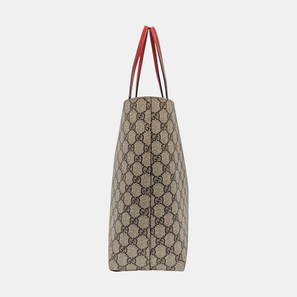 Monogram Coated Canvas Tote Bag Medium Beige