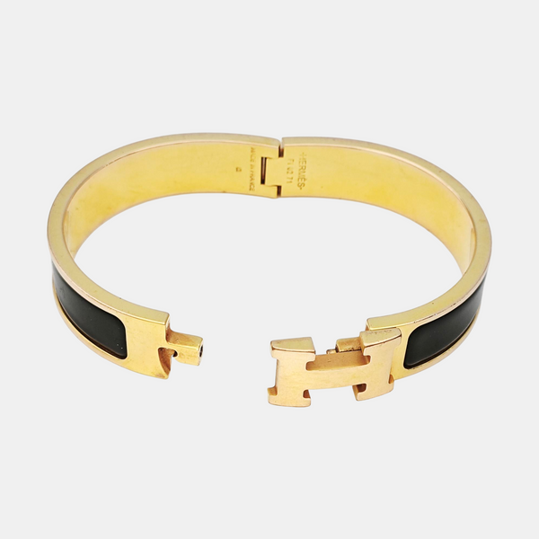 Clic H Metal Gold Bangle
