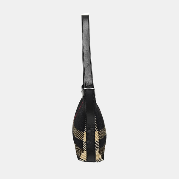 Fabric Shoulder Bag Black