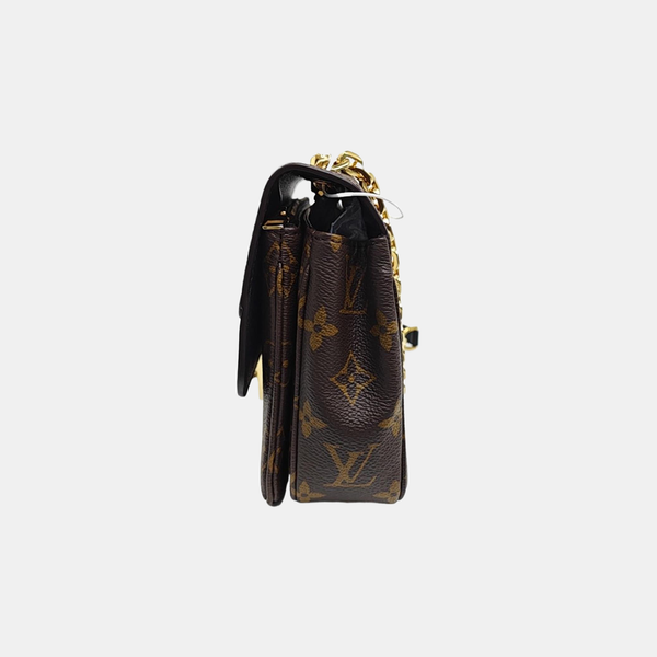 MARCEAU Monogram Coated Canvas Brown