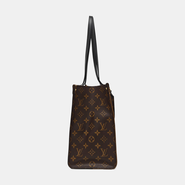 ONTHEGO MM Monogram Coated Canvas Brown
