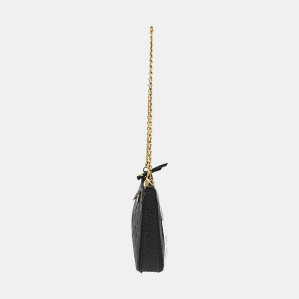 EASY POUCH ON STRAP Monogram Calfskin Black