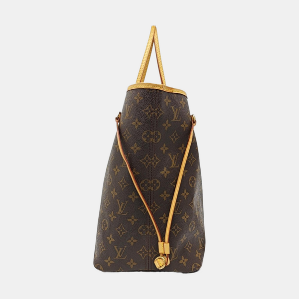 NEVERFULL GM Monogram Coated Canvas Brown