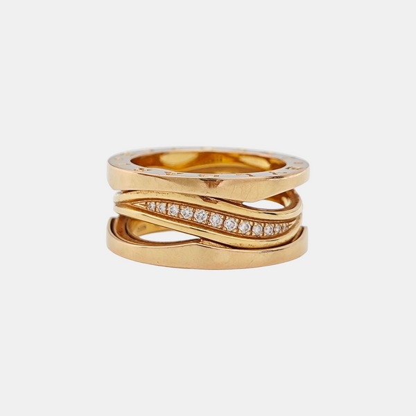 B.ZERO1 18k Rose Gold Ring EU 52