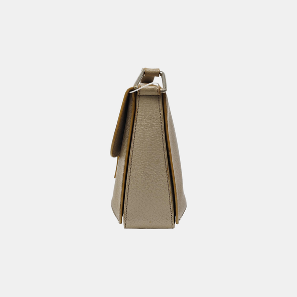 Calfskin Shoulder Bag Beige