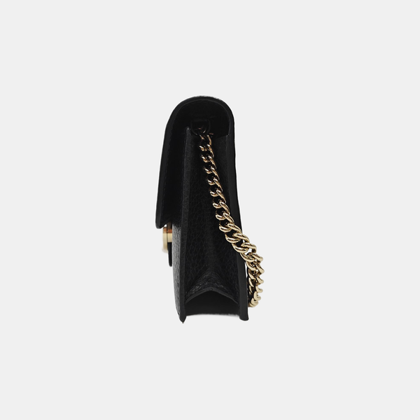 Interlocking G Small Calfskin Black