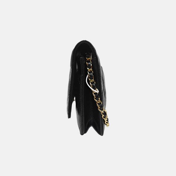 WOC Quilted Grained Calfskin Black