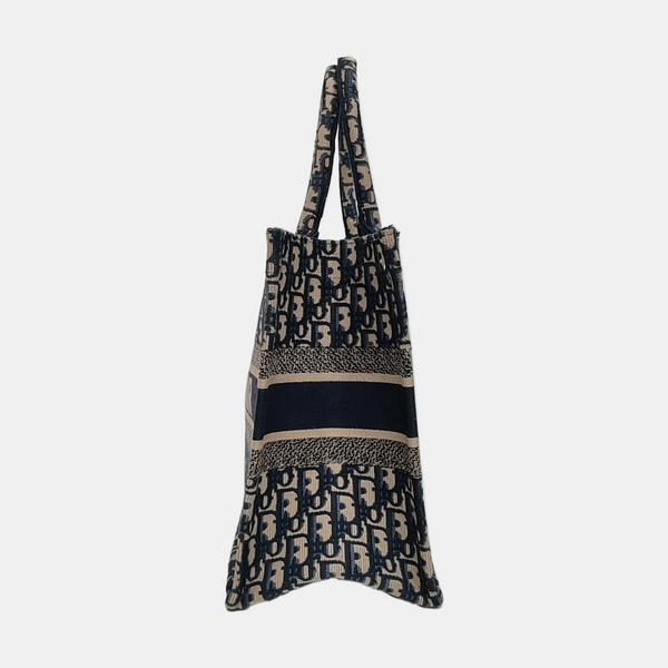 Book Tote Medium Canvas Blue