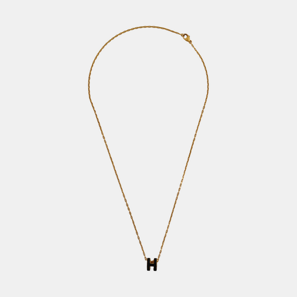 Pop H Metal Rose Gold Necklace