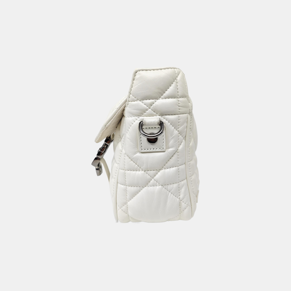 Diorcamp Small Cannage Calfskin White