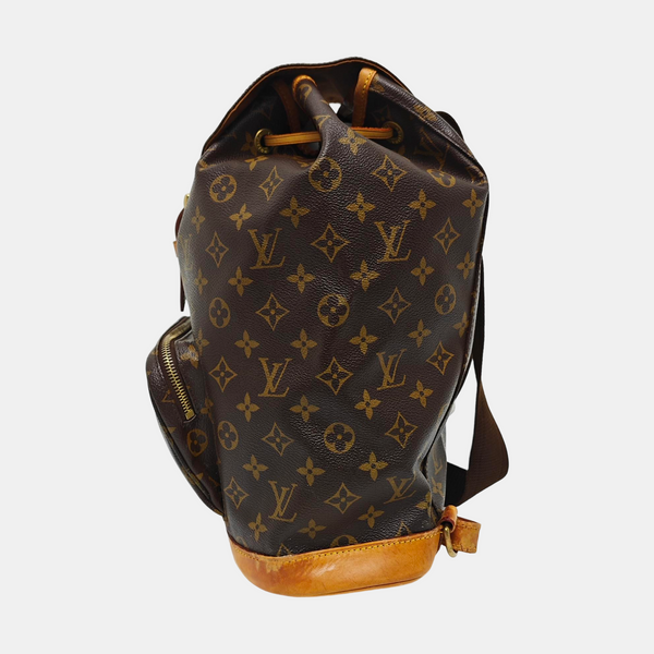 MONTSOURIS GM Monogram Coated Canvas Brown