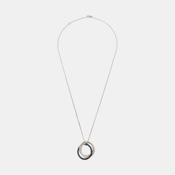 TRINITY 18k White Gold Silver Necklace