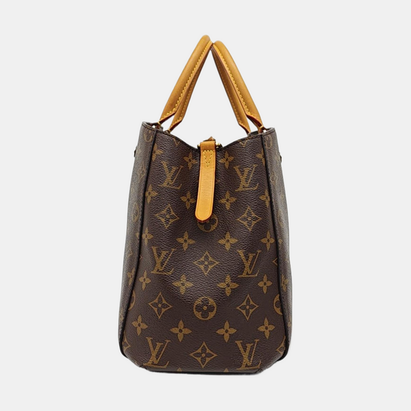 MONTAIGNE Monogram Coated Canvas Brown