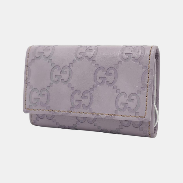 Monogram Calfskin Key Pouch Purple