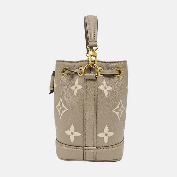 NOÉ Nano Monogram Calfskin Gray
