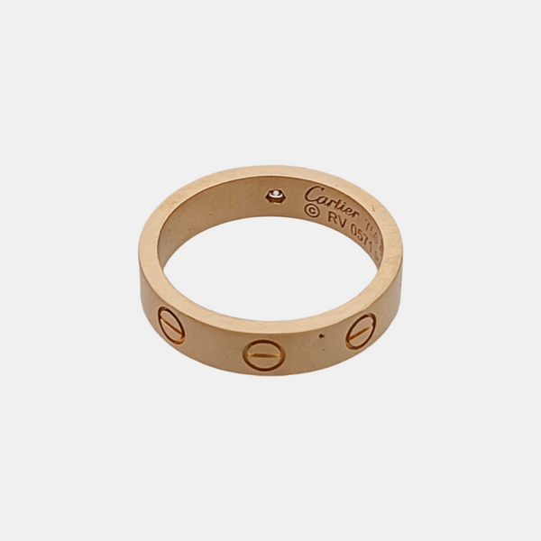 LOVE 18k Rose Gold Ring EU 49