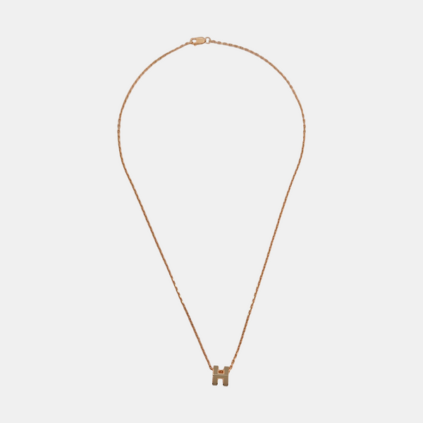 Pop H Metal Rose Gold Necklace