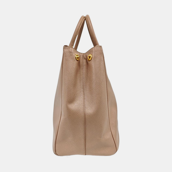 Authenticated pre-owned Galleria Extra Large Saffiano Calfskin Pink - Top Handle Bag at Looply