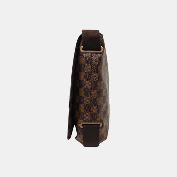 BROOKLYN PM Damier Ebene Coated Canvas Brown