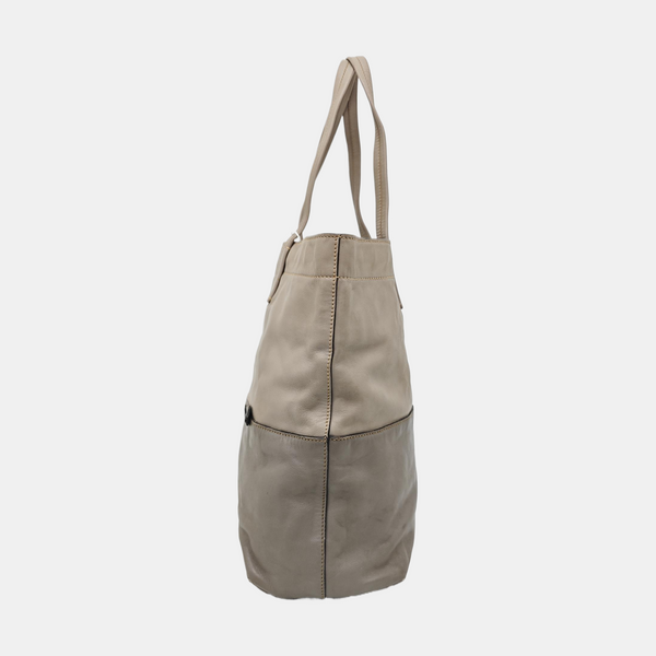 Calfskin Tote Bag Gray