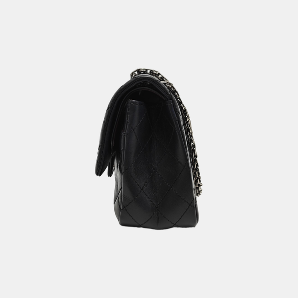 2.55 225 Quilted Calfskin Black
