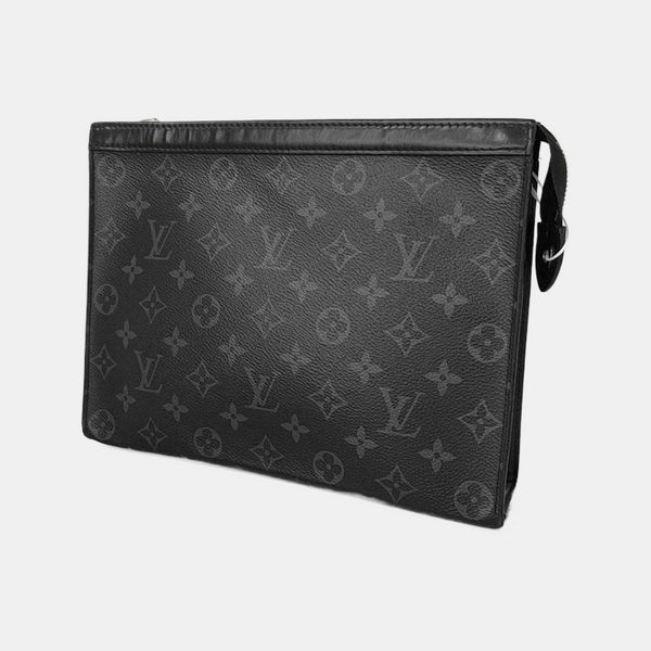 Pochette Voyag MM Monogram Coated Canvas Black