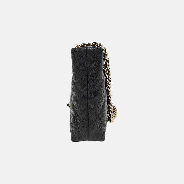 Quilted Grained Calfskin Black