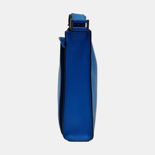 Leather Crossbody Bag Blue